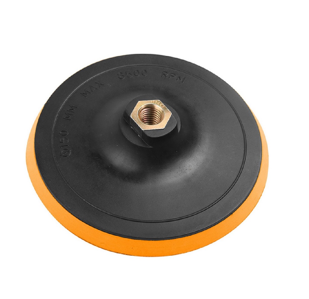 DISCO / ALMOHADILLA DE SOPORTE CON VELCRO PLASTICO P /PULIDORA 150 MM X 8 MM REF: 77262 MARCA TOLSEN