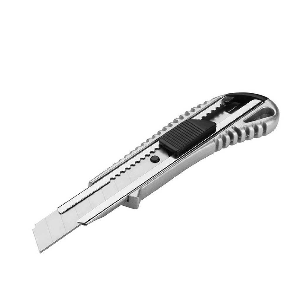 CUCHILLA - EXACTO DESMONTABLE 18 X 100 MM CUERPO ALUMINIO REF: 30002 MARCA TOLSEN