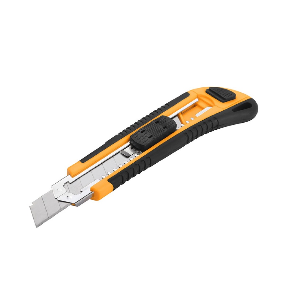 CUCHILLA - EXACTO DESMONTABLE 18 X 100 MM DE ABS INCLUYE 3 REPUESTOS REF: 30003 MARCA TOLSEN