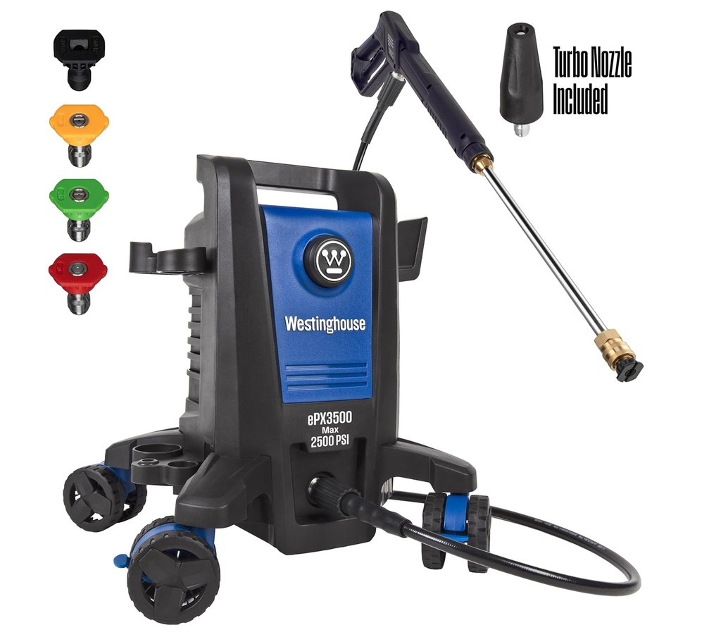 HIDROLAVADORA / HIDROJET ELECTRICA 2500 PSI 1.76 GPM REF. EPX3500 MARCA WESTINGHOUSE