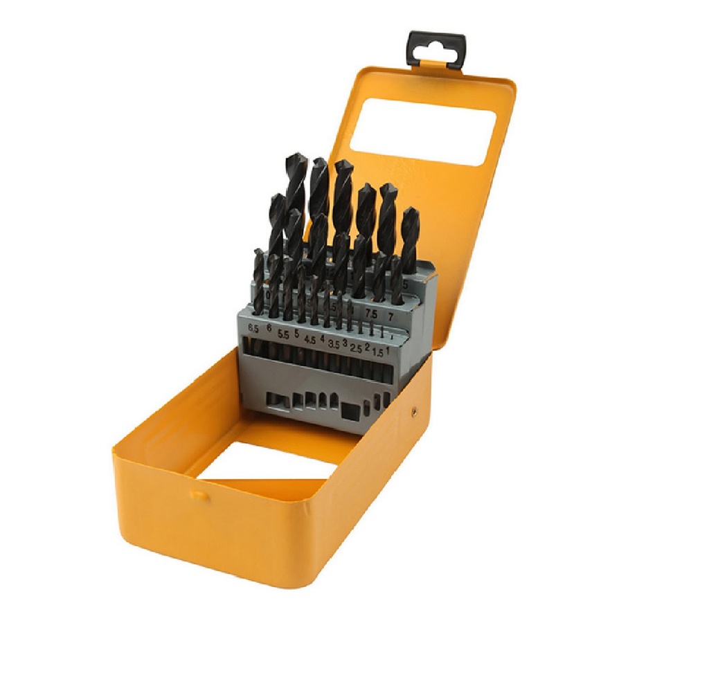 JUEGO MECHAS-BROCA MILIMETRICAS DE 1 A 13 MM ANGULO 118° REF 75082 MARCA TOLSEN