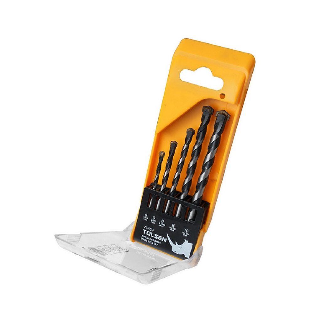 JUEGO DE MECHA-BROCA 5 PZS ANGULO 130° REF: 75459 MARCA TOLSEN