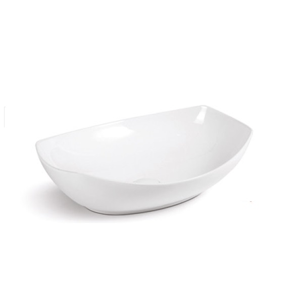 LAVAMANOS OVAL DE SOBREPONER 50 CM X 40 CM X 14.5 CM COLOR BLANCO REF.LAV-81 MARCA UNIQUE