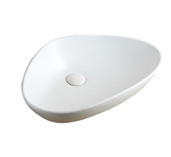 LAVAMANOS TRIANGULAR DE SOBREPONER 59 X 39 X 13.5 CM BLANCO REF.LAV-83 MARCA UNIQUE