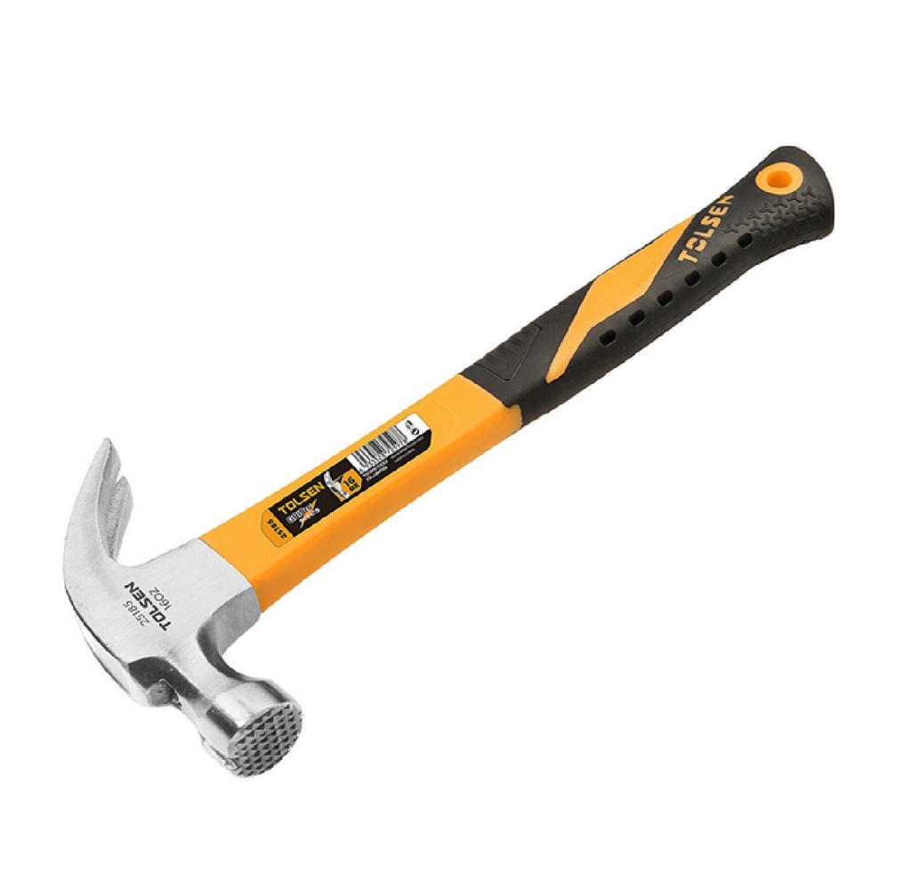 MARTILLO DE GARRA 16 OZ MANGO CON SOPORTE REF 25185 MARCA TOLSEN