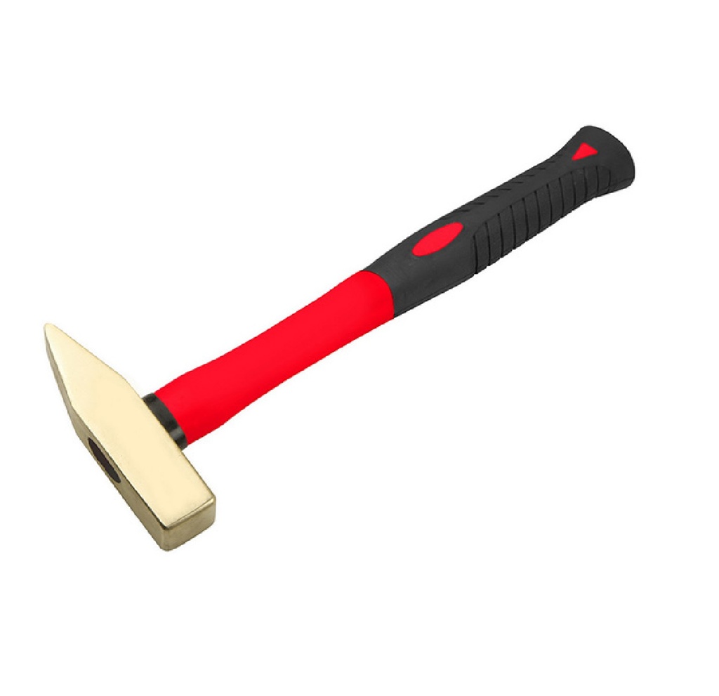 MARTILLO - CINCEL ANTICHISPAS 500 GR. CABEZA DE BRONCE MANGO AISLANTE REF. 70602 MARCA TOLSEN