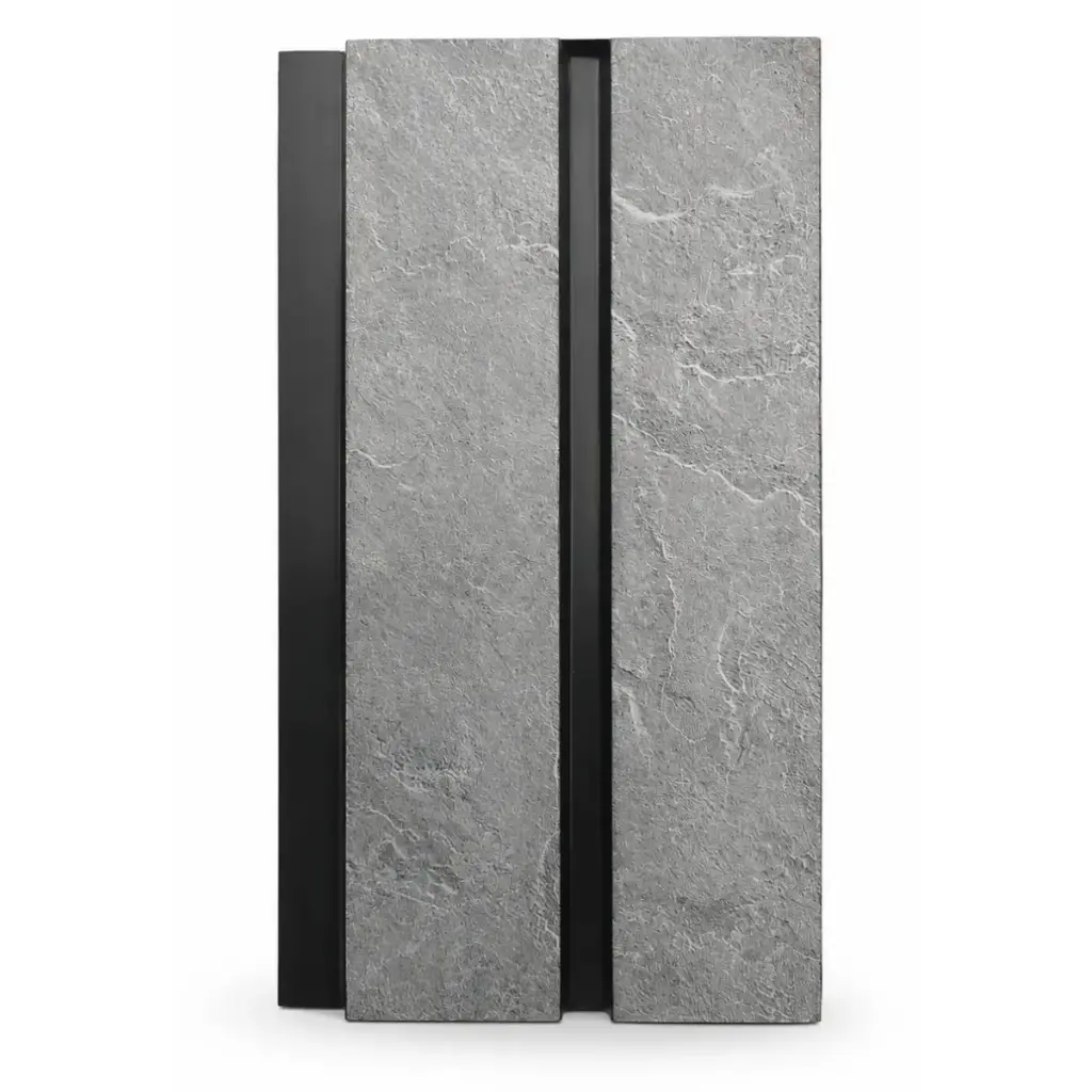 PANEL PARA PARED PS WALL PANEL INTERIOR 12 CM X 1,1 CM X 2,90 MTS COLOR NEGRO - GRIS REF.HC-WIPS09