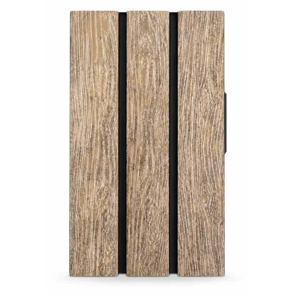 PANEL PARA PARED PS WALL PANEL INTERIOR 12 CM X 1,1 CM X 2,90 MTS COLOR NEGRO - MARRON MACHIFERMA