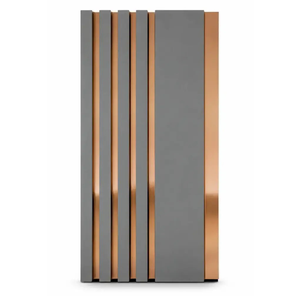 PANEL PARA PARED PS WALL PANEL INTERIOR 15 CM X 1,1 CM X 2,90 MTS GRIS-BRONCE MACHIFERMA