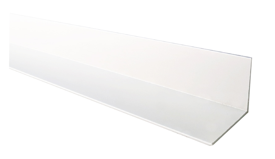 PERFIL ANGULO GALVANIZADO BLANCO DE 20 X 20 MM 3.05 MTS COD. 007130010 MARCA BUILDCO