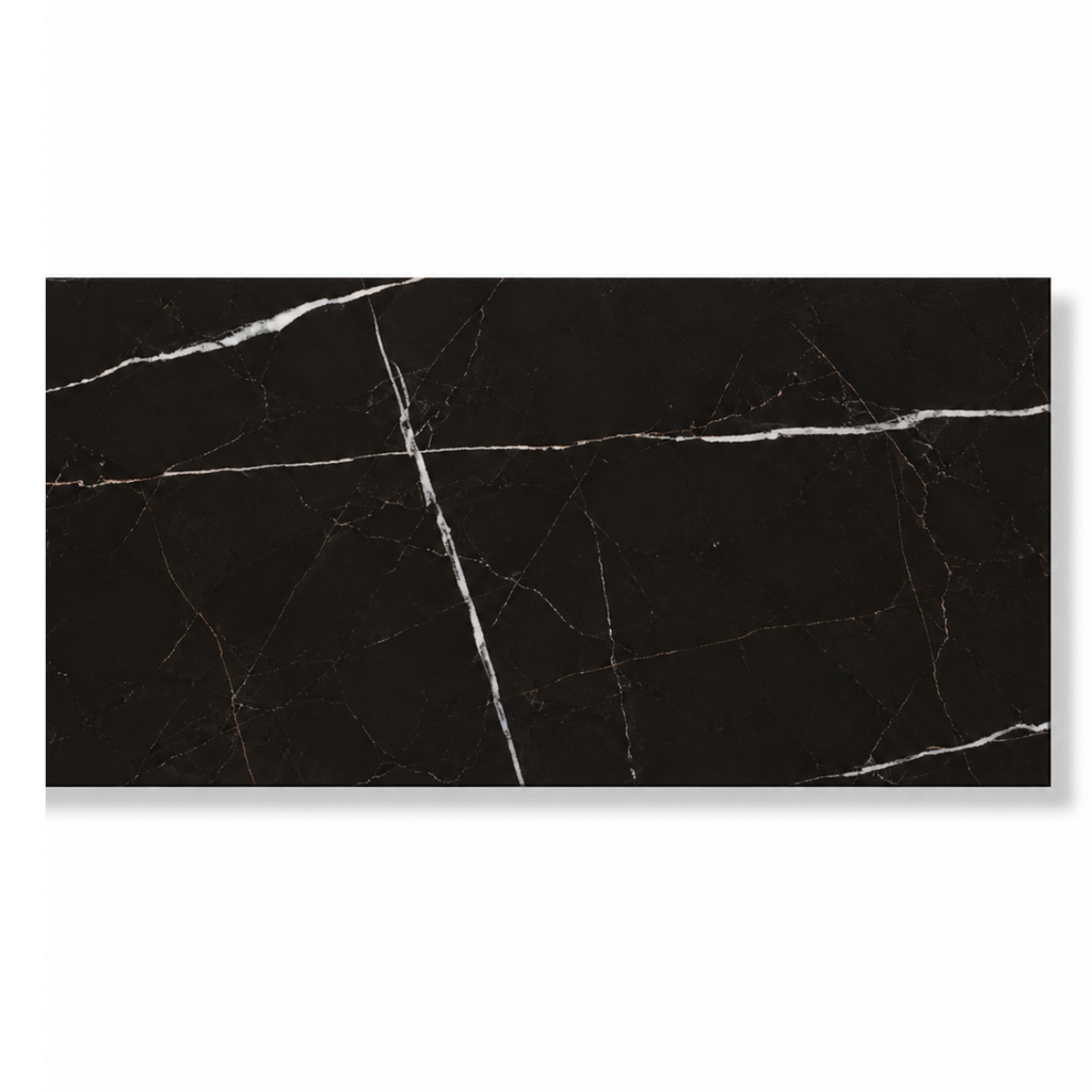PORCELANATO ESPAÑOL DE 1ERA 60 X 120 CM ( CAJA 1,44  MTS2) SAINT LAURENT BLACK ARGENTA ( PRECIO POR CAJA )