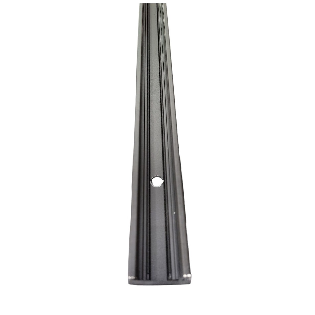 RIEL CARRIL TRACK LIGHT 110V SUPERFICIAL 1 MT x 2.50CM x 5CM ALUM. C/NEGRO REF.LUM-290 MARCA LUMIND