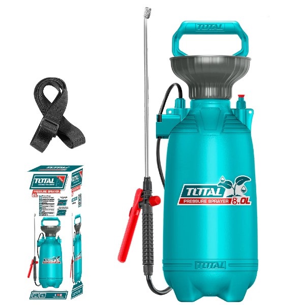 ROCIADOR / ASPERJADORA / FUMIGADORA DE PRESION DE 8 LTS REF. THSPP30802 MARCA TOTAL TOOLS
