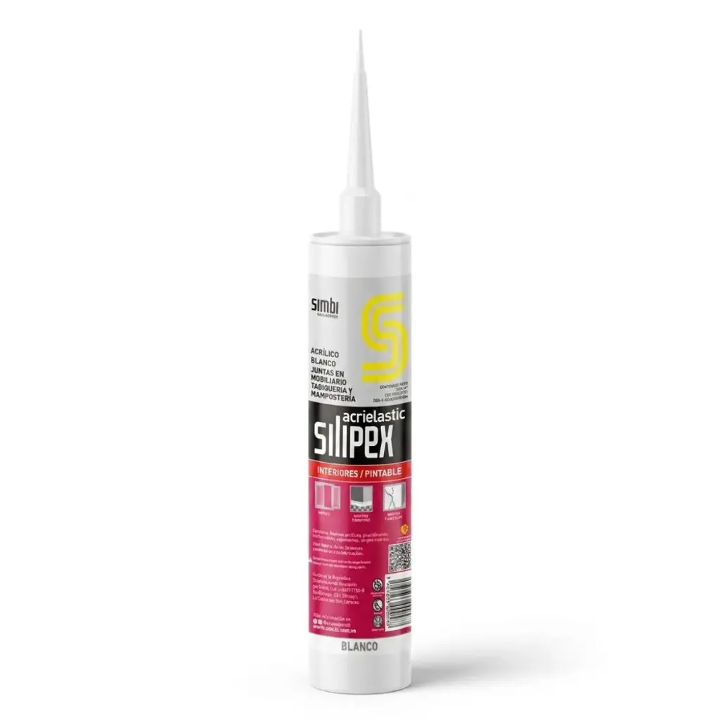 SILICON BLANCO ACRIELASTIC CARTUCHO DE 290 ML COD. 000587 REF.1050303014 / 01002 MARCA SILIPEX