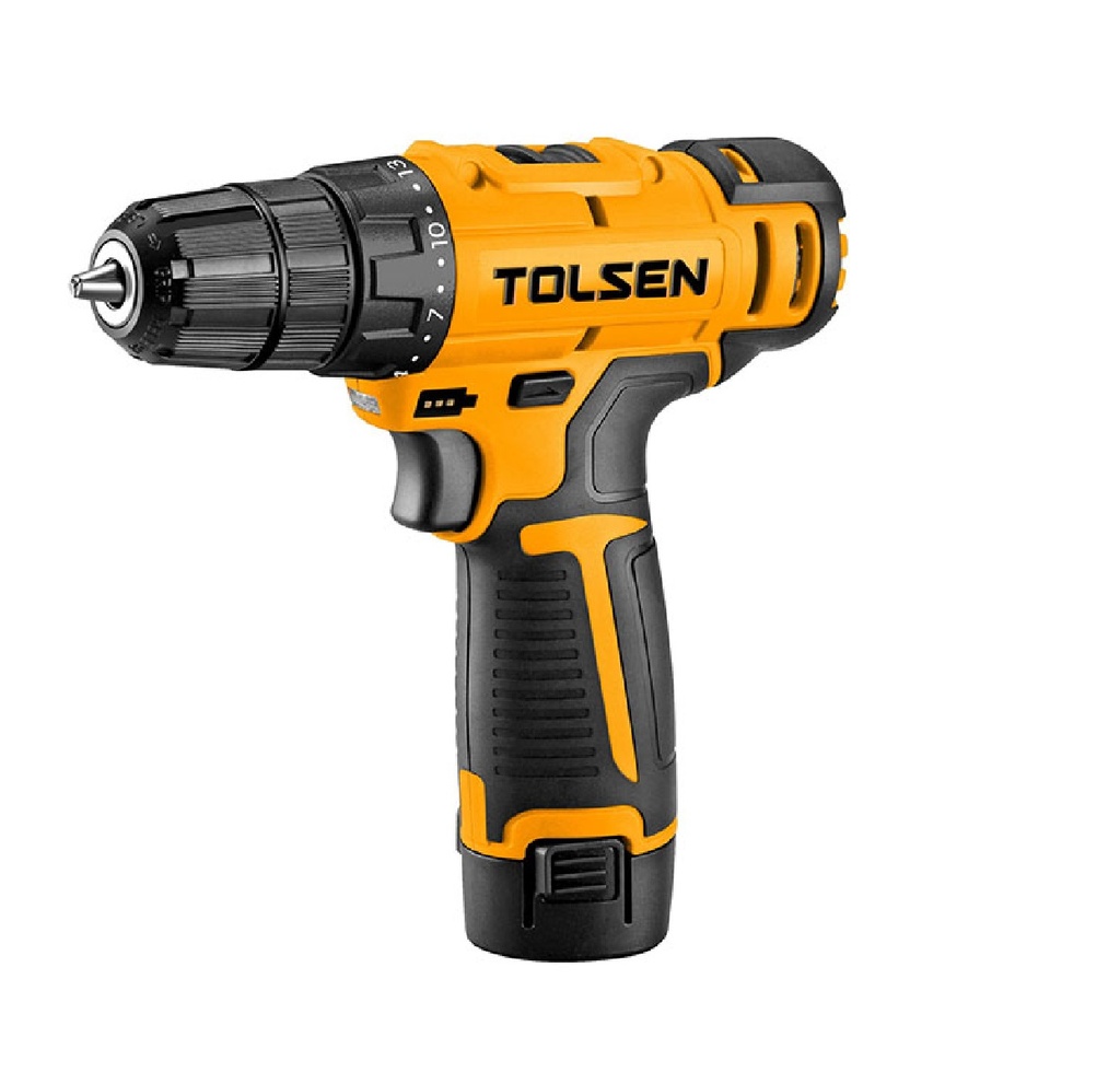 TALADRO INALÁMBRICO 3/8" 50 - 60HZ 12V BATERIA LI-ION 1500 AMH REF: 79213 MARCA TOLSEN