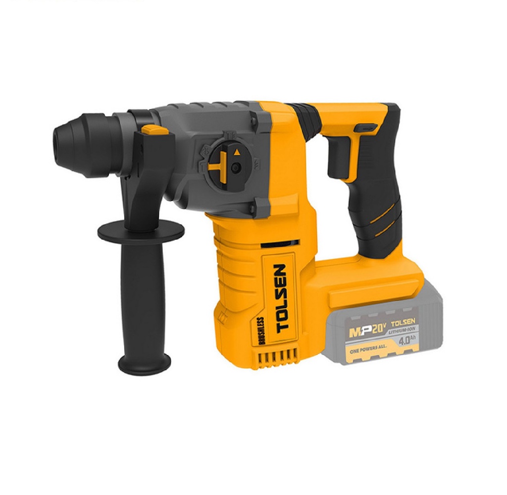 TALADRO ROTOMARTILLO INALÁMBRICO 3/8" 20V 100-240V 4800 IPM REF: 87272 MARCA TOLSEN