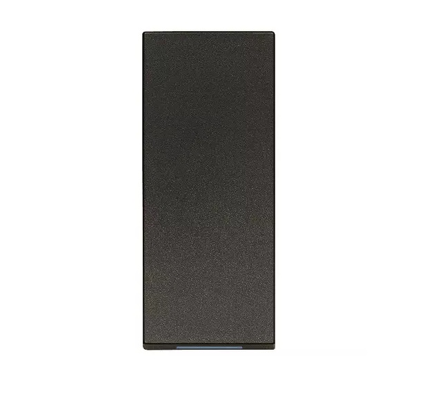 TECLA ILUMINABLE ALINEADA CON LUZ INFERIOR 1 MODULO COLOR NEGRO SERIE LINEA REF.31000S.G MARCA VIMAR