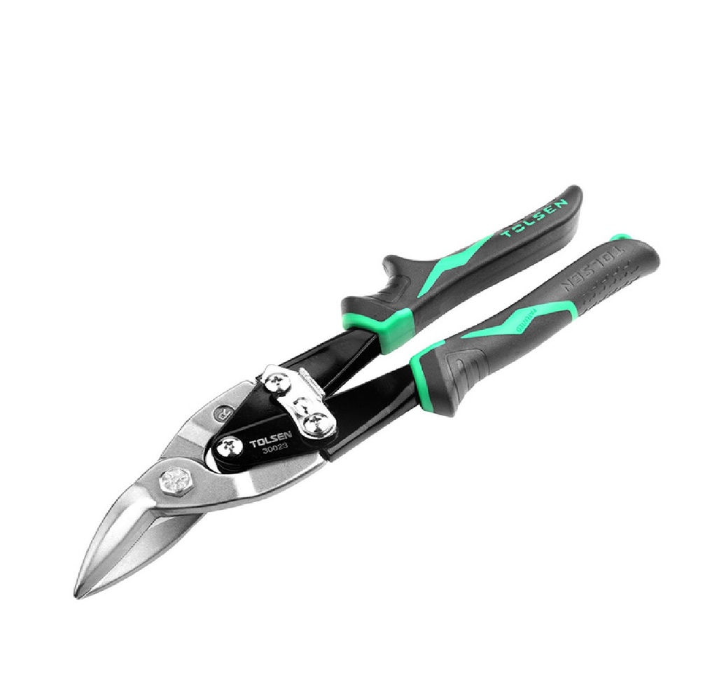 TIJERAS DE AVIACIÓN (DERECHA) CrMO 250MM 10" MANGO DE GOMA REF: 30023 MARCA TOLSEN