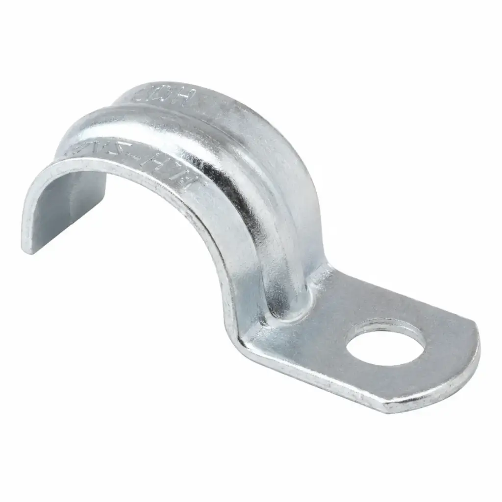 ABRAZADERA DE 1 1/2" EMT ZINCANDA UNA PATA REF. 515P MARCA DONSEN