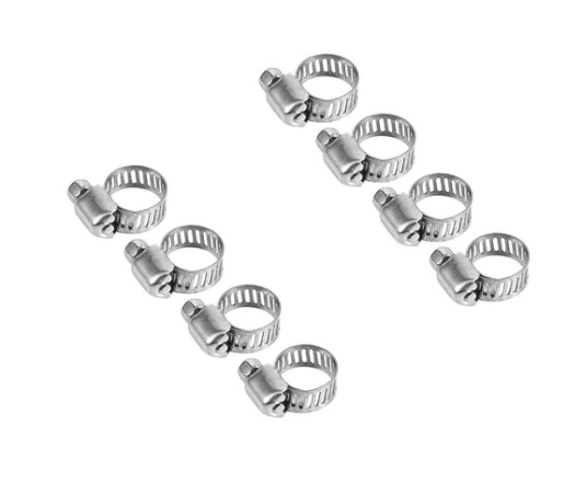 ABRAZADERA PARA MANGUERA INOXIDABLE 13MM 1 1/2 (BLISTER 4 UNDS) REF. EMP280 MARCA HJ
