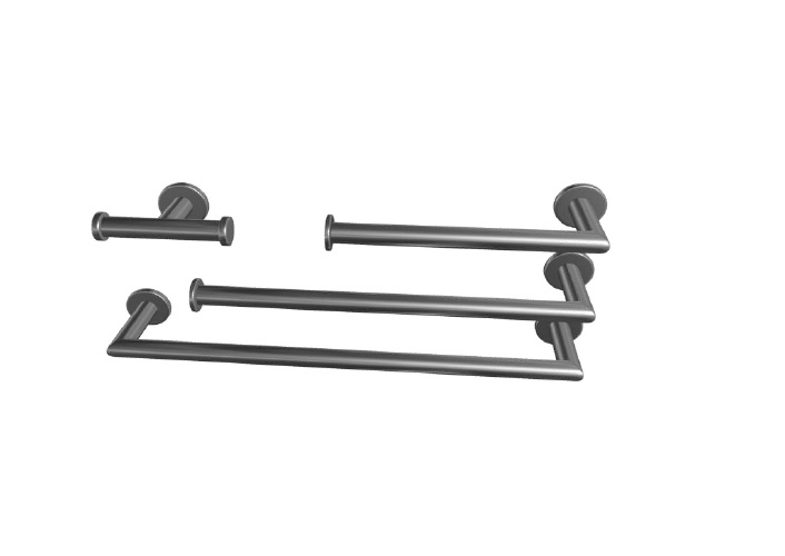 ACCESORIOS DE BAÑO 4 PZAS (ROSE GOLD) REF. ACC-501 MARCA UNIQUE