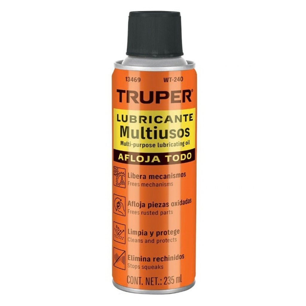 ACEITE SPRAY / LUBRICANTE PROTECTOR AFLOJA TODO 235 ML MOD.WT-400C REF.13469 MARCA TRUPER