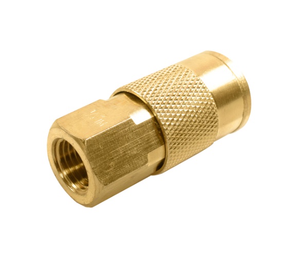 ACOPLE RAPIDO NEUMATICO PARA COMPRESORES DE 1/4" X 1/4 HEMBRA BRONCE REF. 203010 / 150 COILHOSE