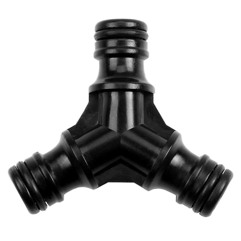 ACOPLE DE MANGUERA TRES VÍAS DE 1/2" / CUERPO ABS REF. 57113 MARCA TOLSEN