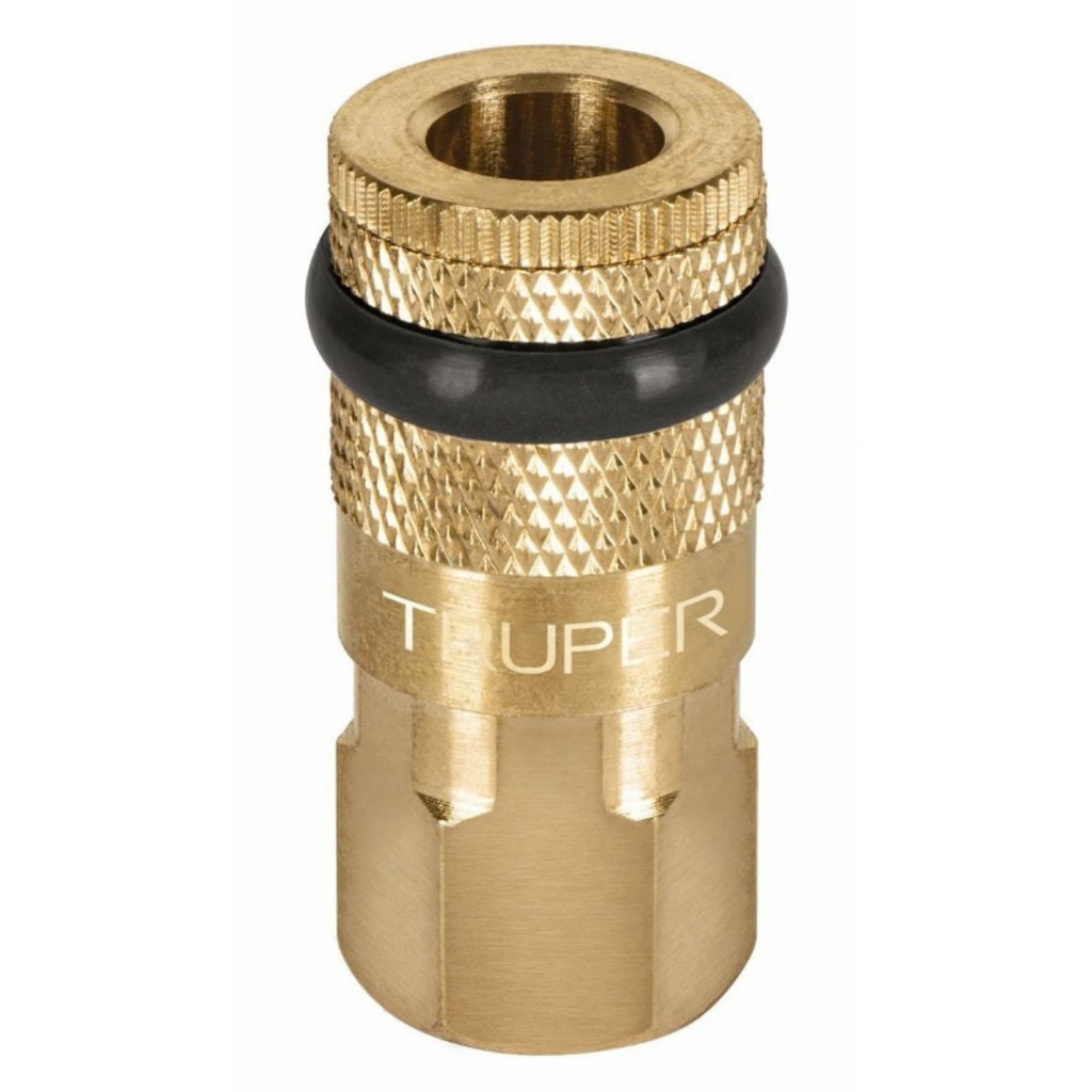 ACOPLE RAPIDO NEUMATICO PARA COMPRESORES DE 1/4" HEMBRA BRONCE REF. 19084 MARCA TRUPER
