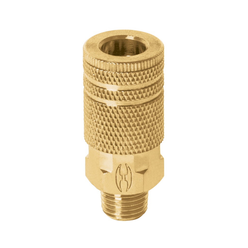 ACOPLE RAPIDO NEUMATICO PARA COMPRESORES DE 1/4" MACHO BRONCE REF. 19085 MARCA TRUPER