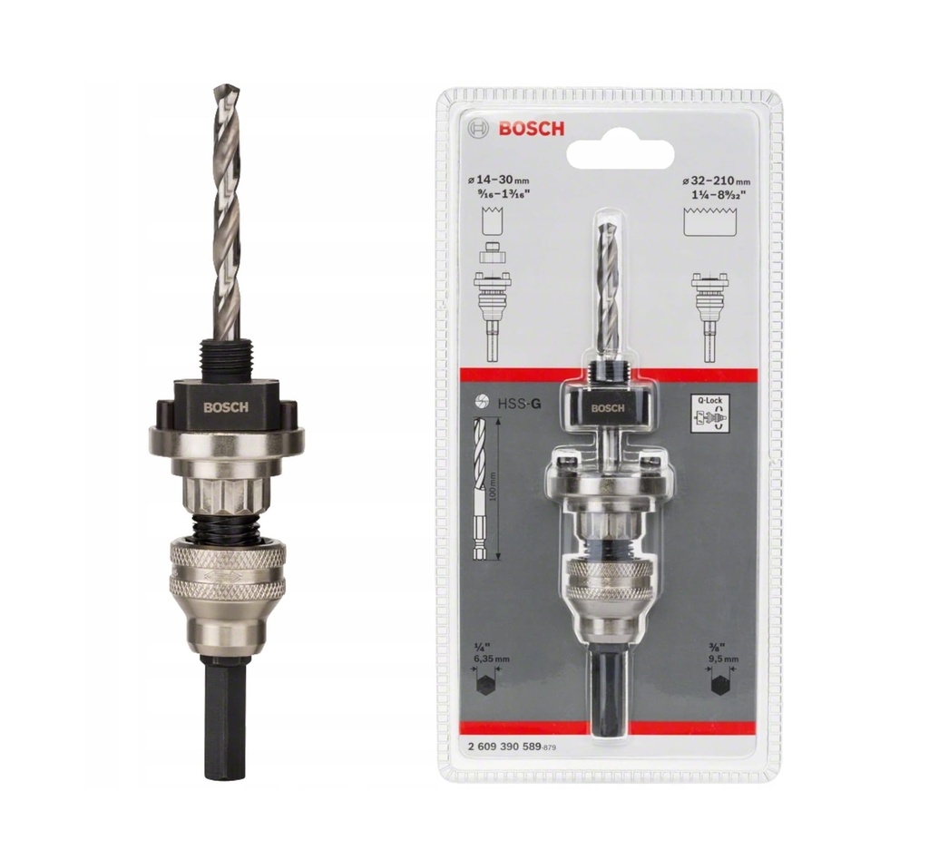 ADAPTADOR HEX. 1/2 P/SC ECO+ BROCA BIM REF. 2609390589 / 698269 MARCA BOSCH