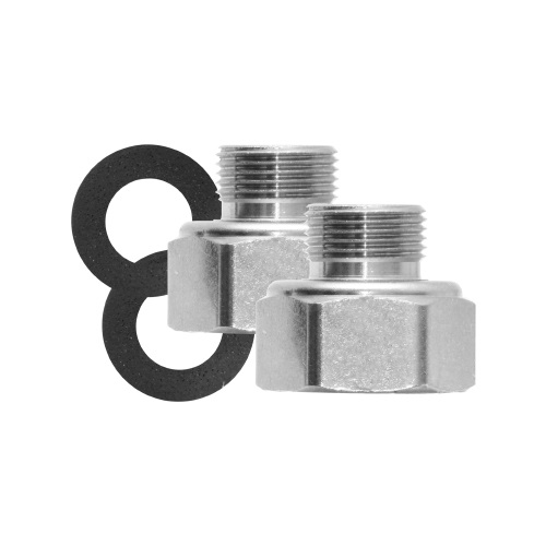 ADAPTADOR 3/8 x 1/2 NIQUELADO REF. AD-6C8F MARCA COFLEX
