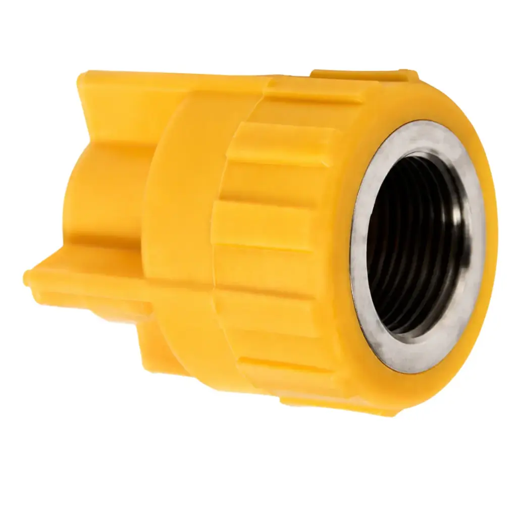 ADAPTADOR CON ROSCA HEMBRA DE 25 MM X 1/2" LINEA AMARILLA REF. DSB203A MARCA DONSEN
