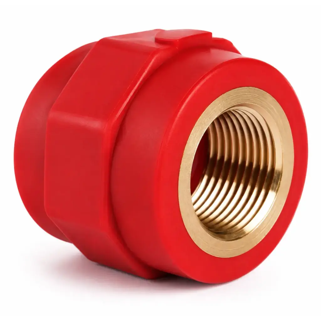 ADAPTADOR CON ASIENTO ROSCA HEMBRA 63-125 X 1/2 FIRETEC LINEA ROJA COD-DSB222F MARCA DONSEN
