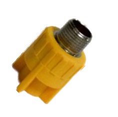 ADAPTADOR CON ROSCA MACHO DE 20 MM X 1/2" LINEA AMARILLA REF. DSB301A MARCA DONSEN