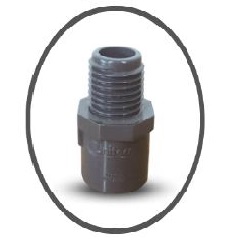 ADAPTADOR MACHO DE PVC AF ASTM SCH40 3/4" REF. C340102 MARCA UNITECA