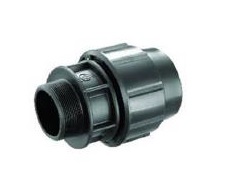 ADAPTADOR MACHO DE POLIETILENO PE 20 MM X 1/2" PARA RIEGO REF. CP20AM12 MARCA UNITECA