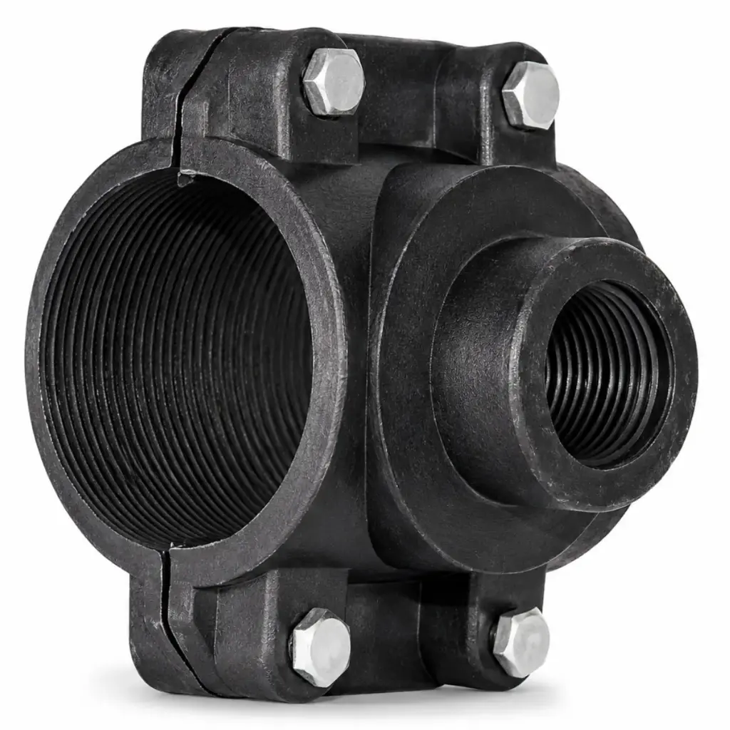 ABRAZADERA SIMPLE DE POLIETILENO PE 20 MM X 1/2" PARA RIEGO REF. CP20AS12 MARCA UNITECA