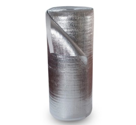 AISLANTE TERMICO POLIETILENO + DOBLE CARA DE ALUMINIO PURO 5 MM X 1.22 MTS X 10 MTS MARCA PRODEX