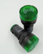 ALARMA AUDIBLE CON LUZ (FLASH LIGHT) VERDE 110V REF. CON14438 MARCA ANDELI