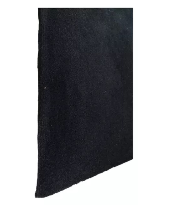 ALFOMBRA CORSARIO 380 GRS COLOR NEGRO JASPEADO 1.80 MTS ANCHO