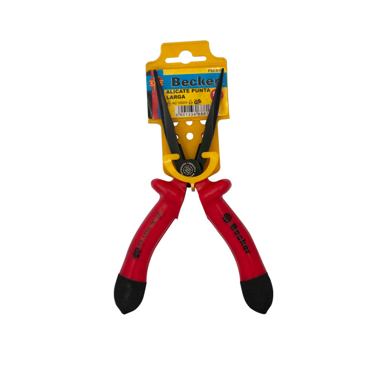 ALICATE ELECTRICISTA DE 8" PUNTA LARGA 1000 W REF. F52-018 MARCA BECKER
