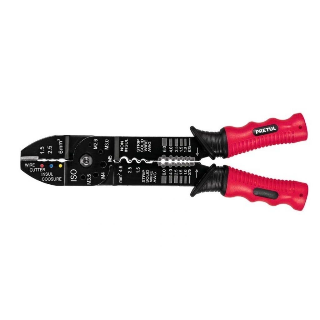 ALICATE PELA CABLE 9" 10-18 AWG MOD. PE-CA-9P REF. 22710 MARCA PRETUL