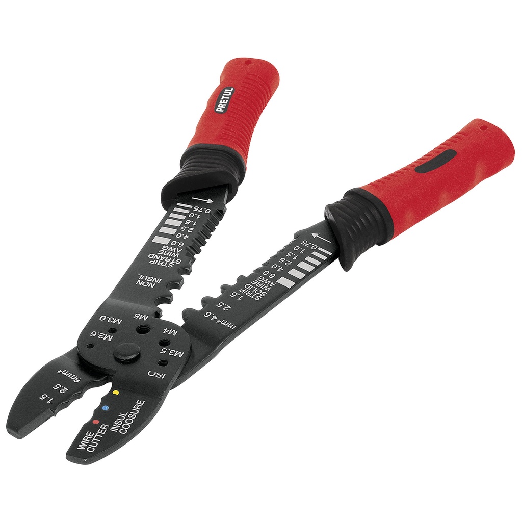ALICATE PELA CABLE 9" 10-18 AWG MOD. PE-CA-9P REF. 22710 MARCA PRETUL