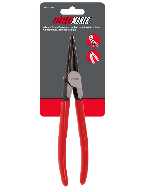 ALICATE PARA RETEN INTERIROR RECTA C/FORRO 7" REF. PRO-AL239 MARCA PROMAKER