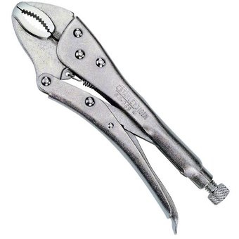 ALICATE D/PRESION MANDIBULA CURVA 7" REF. 84-368 / ALI-715 MARCA STANLEY