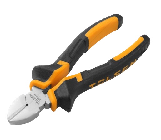 ALICATE DE CORTE DIAGONAL 180 MM - 7" AC. FORJADO / MANGO PLÁST. BICOMPONENT REF. 10004 MARCA TOLSEN