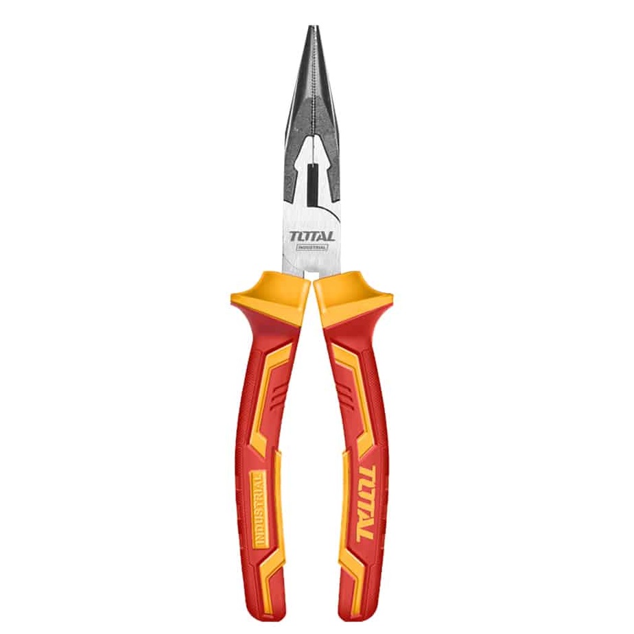 ALICATE PUNTA LARGA 8" 200 MM AISLADO 1000 V REF. THTIP2381 MARCA TOTAL TOOLS