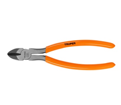 ALICATE / PINZA CORTE DIAGONAL MANGO PVC 8" ACERO AL CROMO MOD. T-202-8" REF.12353 MARCA TRUPER