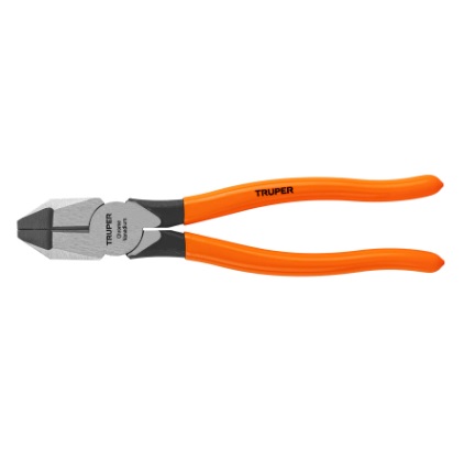 ALICATE / PINZA PARA ELECTRICISTA C/FORRO 9" USO RUDO MOD. T-201-9" REF.17305 MARCA TRUPER
